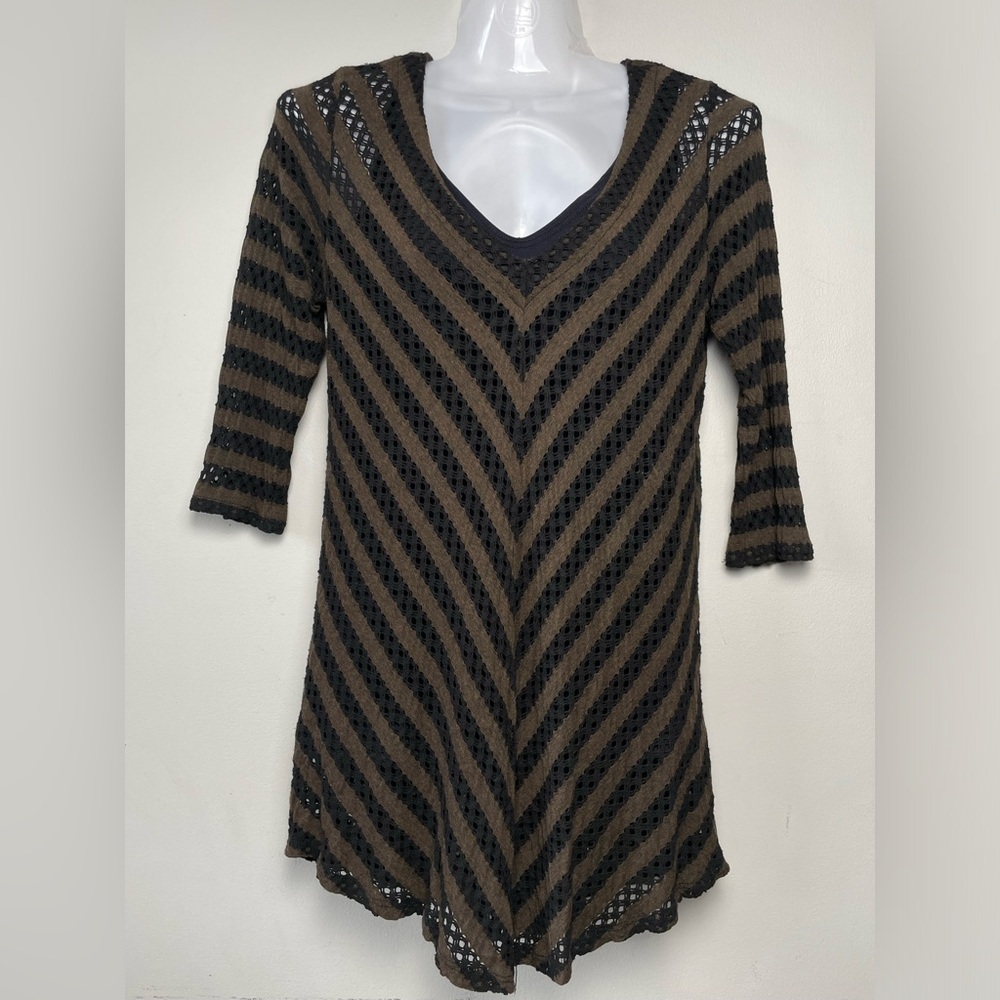 MIRACLE body Slimming Top with Built-in-Shell Lace Sheer women size Medium